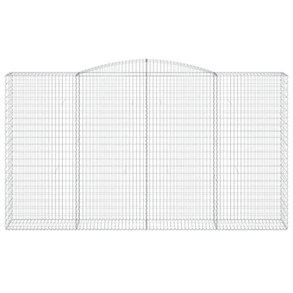 Cestas De Gaviones 2 Uds Forma De Arco Hierro 400x50x220/240 Cm_3