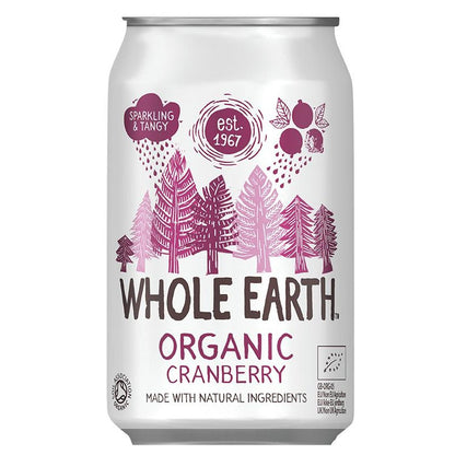 Pack x6 Refresco Bio Arándanos, 330 ml. Whole Earth