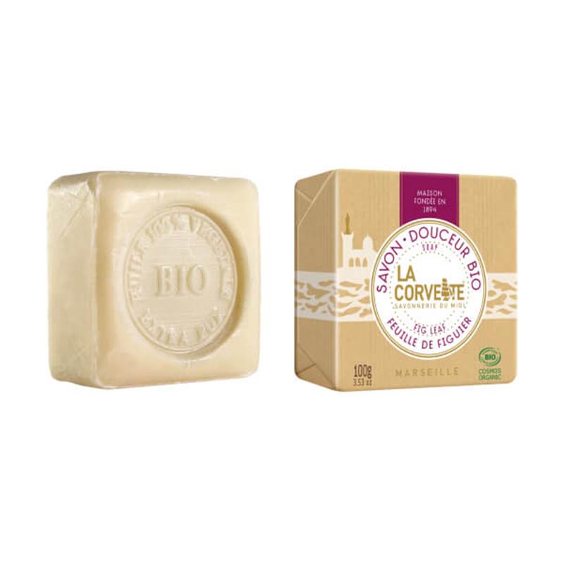 Jabón natural en pastilla Hoja de Higuera  La Corvette 100 g