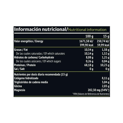 Elixir: Colágeno + Aceite TCM, 450 g Paleobull Elixir Cacao 450 g