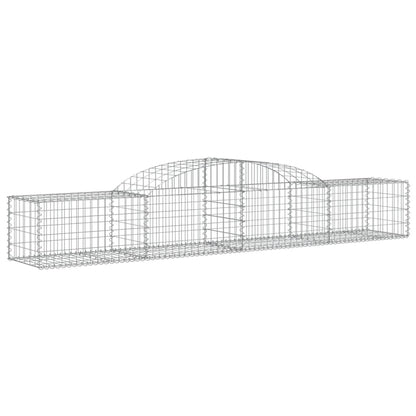 Cestas De Gaviones 10 Uds Forma De Arco Hierro 300x50x40/60 Cm_2