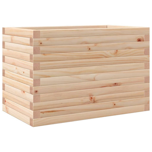 Jardinera Madera Maciza De Pino 70x40x45,5 Cm_0