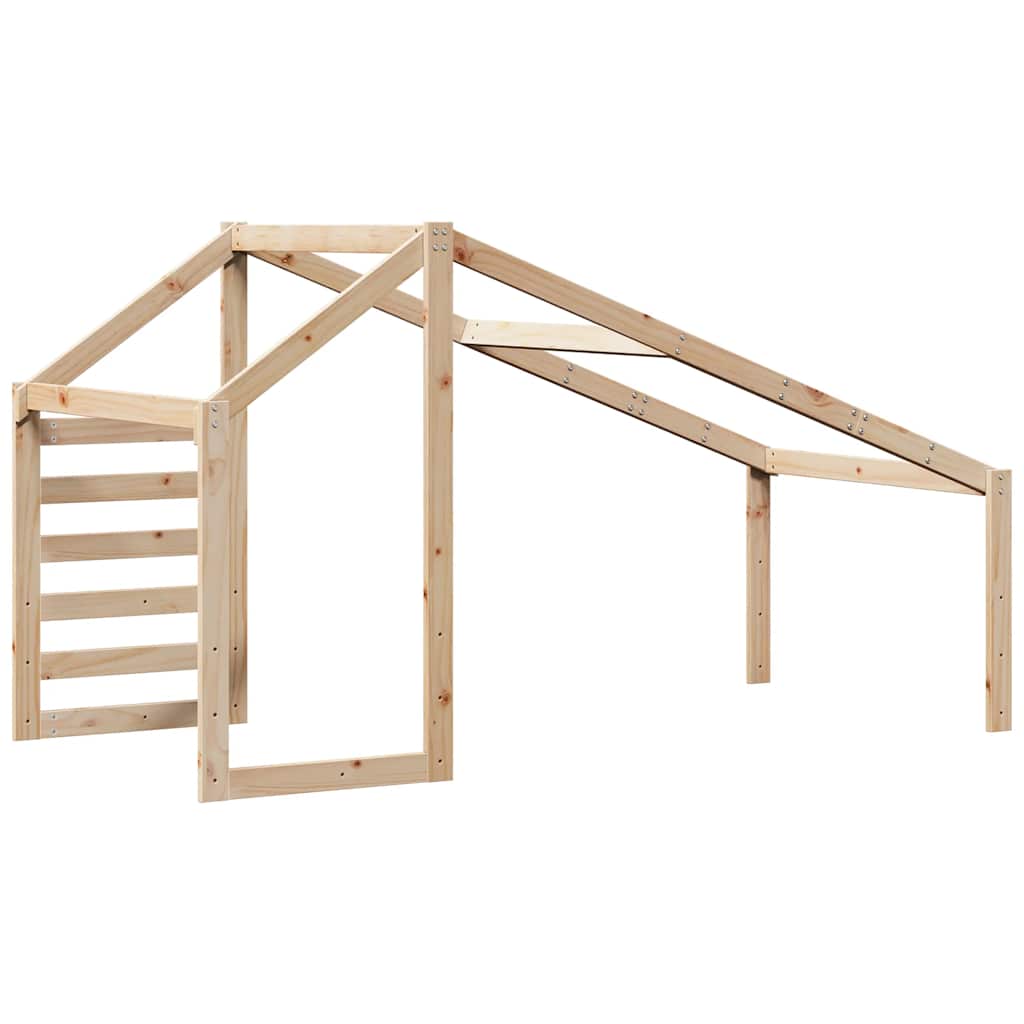 Techo De Cama Infantil Madera Maciza Pino 198x87x113 Cm_5
