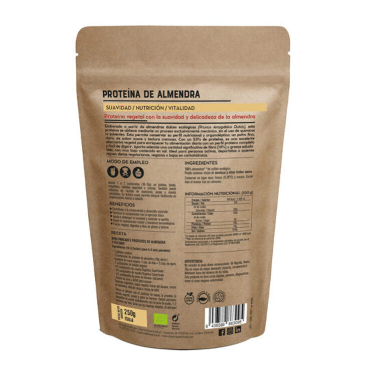 Proteína Almendras Bio 1kg - Orgánica Superfoods_1