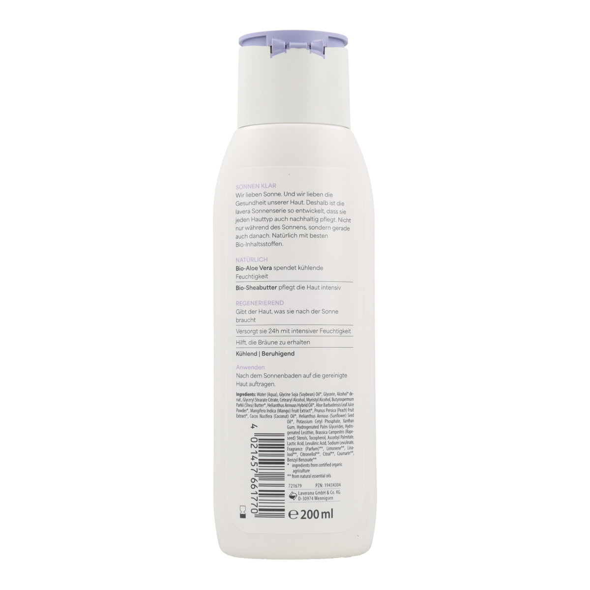 Loción Aftersun Lavera 200 ml