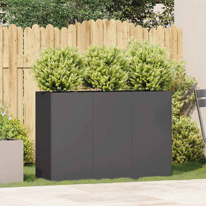 Jardinera De Acero Laminado En Frío Negro 120x40x80 Cm_2