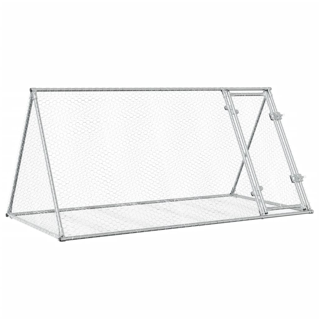 Conejera Acero Galvanizado Plateado 200x105x91 Cm_0