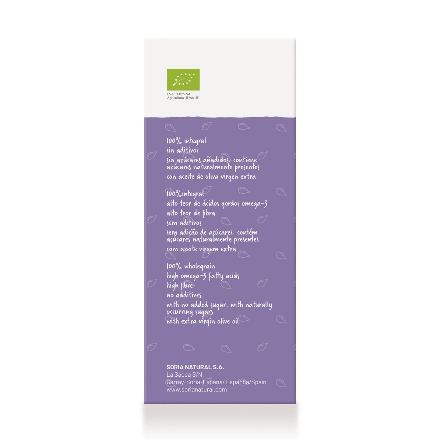 Biscotes integrales con semillas de lino SORIA NATURAL 270 g