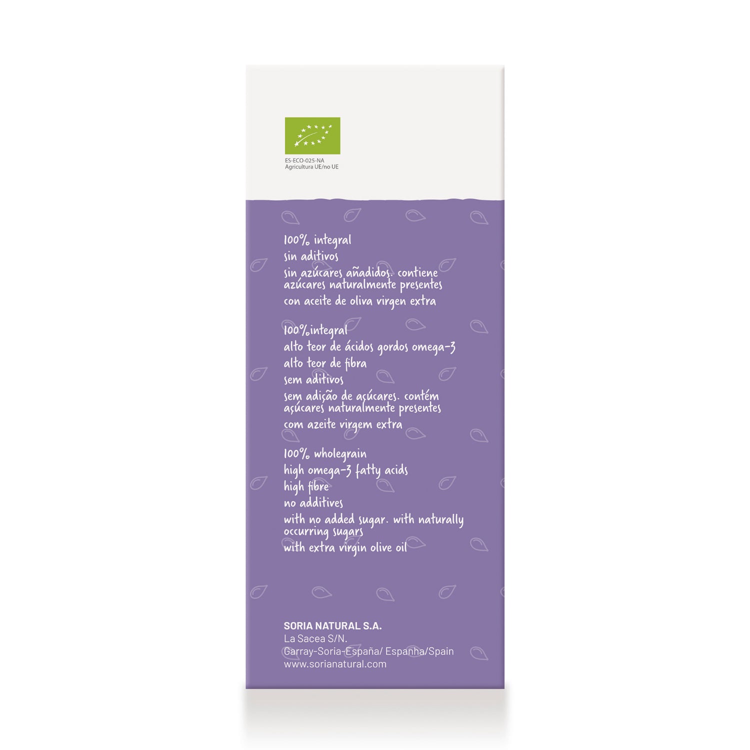Biscotes integrales con semillas de lino SORIA NATURAL 270 g