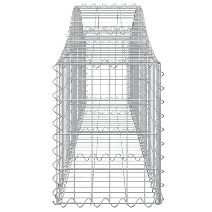 Cestas De Gaviones 12 Uds Forma De Arco Hierro 200x30x40/60 Cm_4