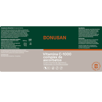 Vitamina C-1000 complex de ascorbatos, Bonusan 30