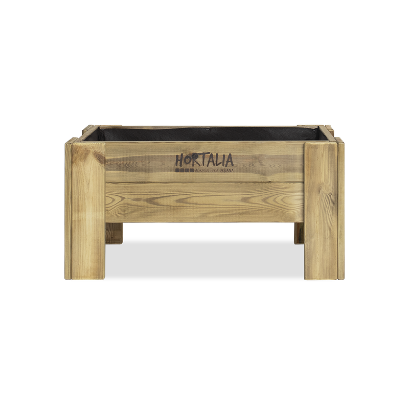 Mesa De Cultivo Elevada Madera Tratada Exterior Hortalia Gardenbrico S40 80x40x40 Cm_3