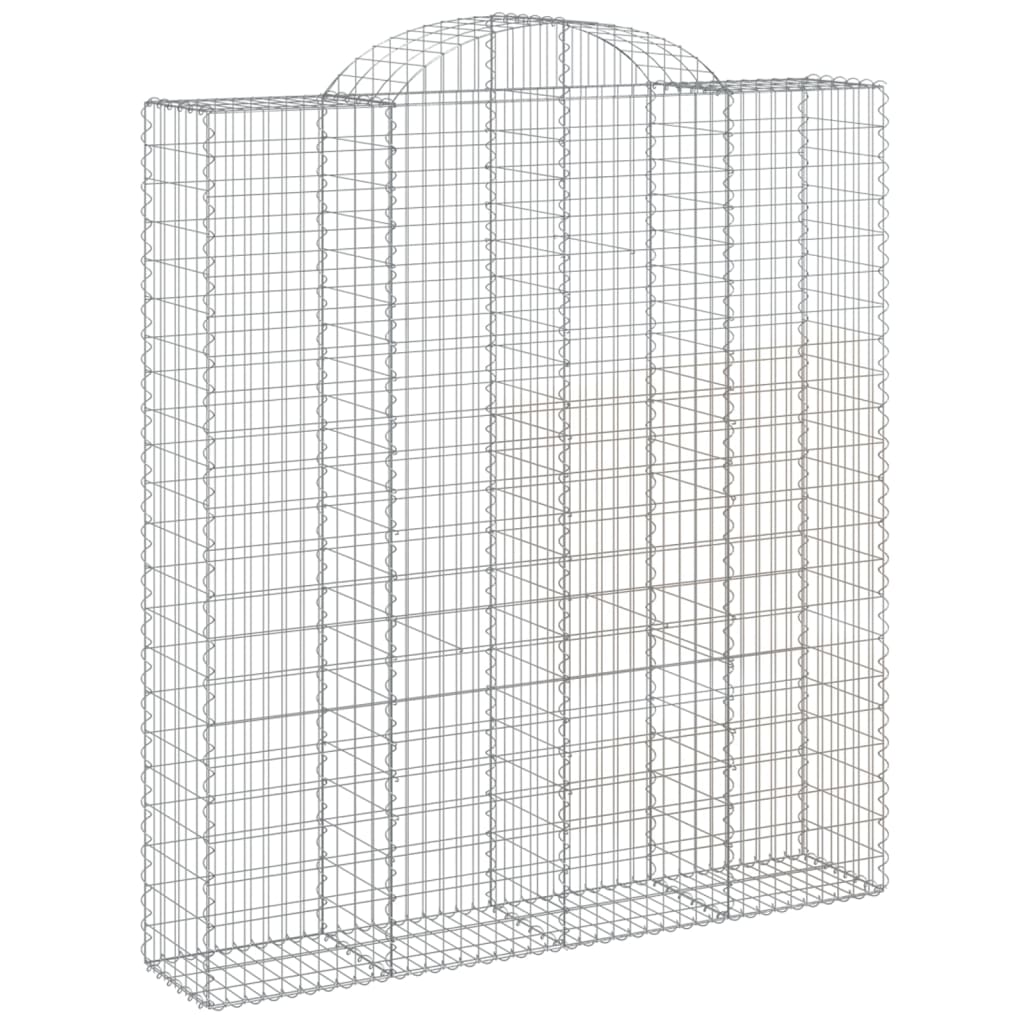 Cestas De Gaviones 10 Uds Forma De Arco Hierro 200x50x220/240cm_2