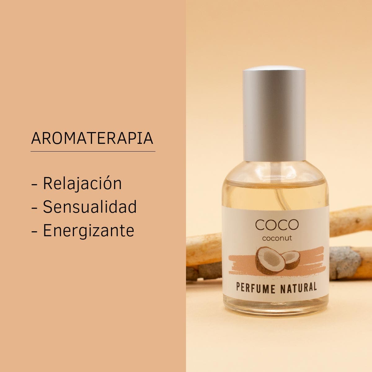 Perfume de Coco Labnatur 50 ml | Eau de Parfum | Aroma Dulce, Afrutado y Tropical | Pulverizador_2