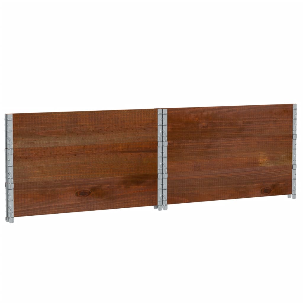 Jardinera De Madera Maciza De Pino Marrón 100x100 Cm_5