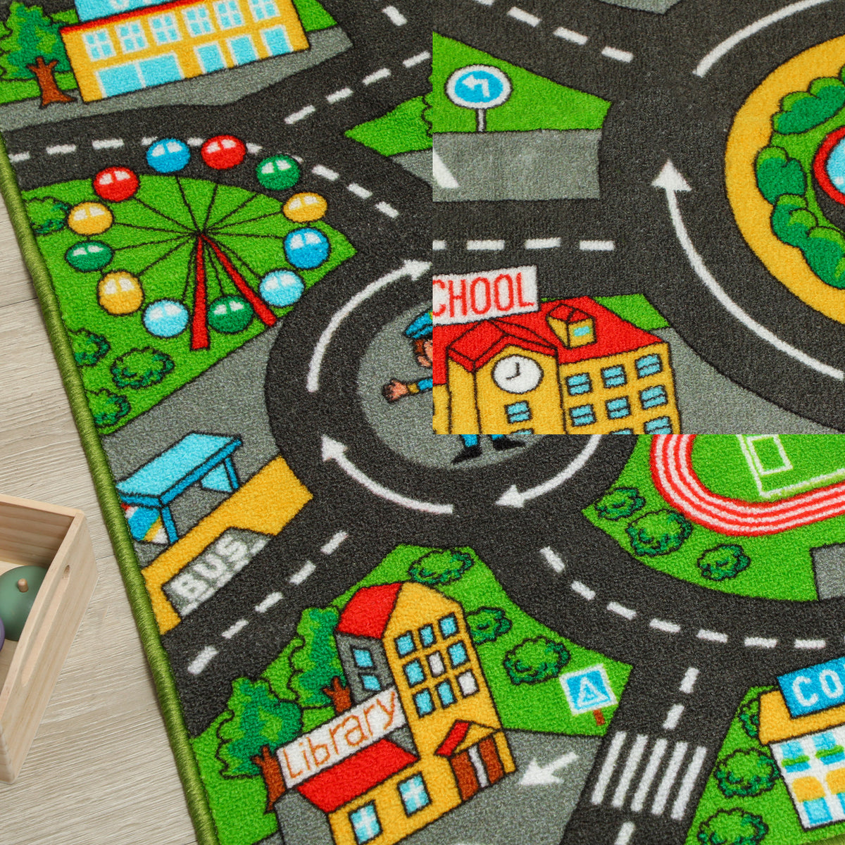 Alfombra Infantil Aiyaplay Poliéster Multicolor 160x100x0.5 Cm_4