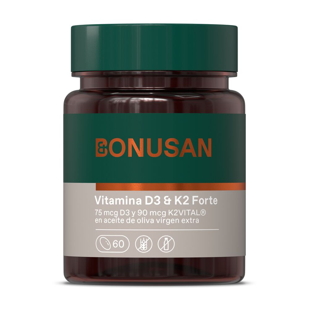 Vitamina D3 & K2 Forte Bonusan, 60 perlas