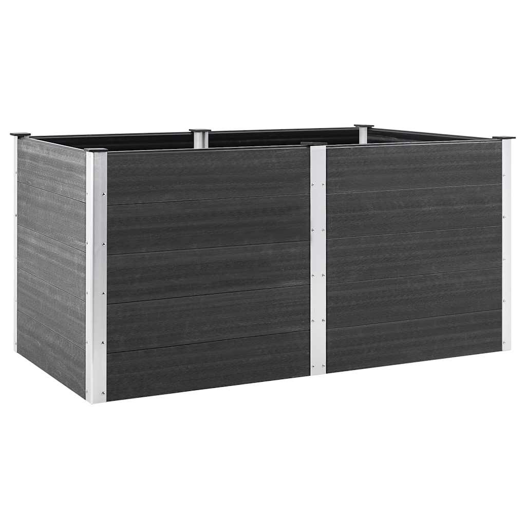 Arriate Elevado De Wpc Gris 200x100x91 Cm_0