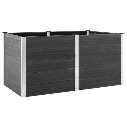 Arriate Elevado De Wpc Gris 200x100x91 Cm_0