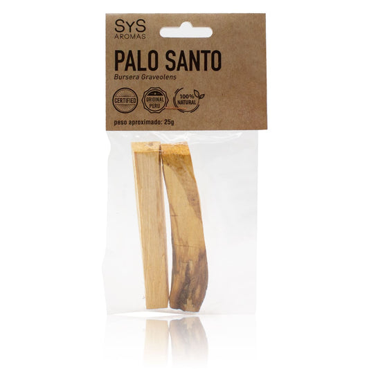 Palo Santo Natural SYS Aromas 25 g | Madera Aromática 100% Natural y Certificada | Para Sahumar y Aromatizar_0