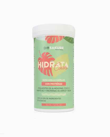 Acondicionador Profundo Y Mascarilla Con Proteínas Hidrata Cocos 200 Ml Bio Sakure_2