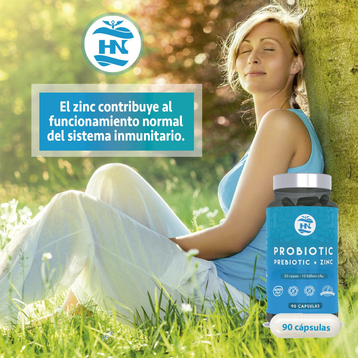 Probióticos Y Prebióticos Intestinales Con Zinc Pack 2 X 90 Cápsulas (180 Cápsulas) - 30 Cepas Bacterianas Hn_4