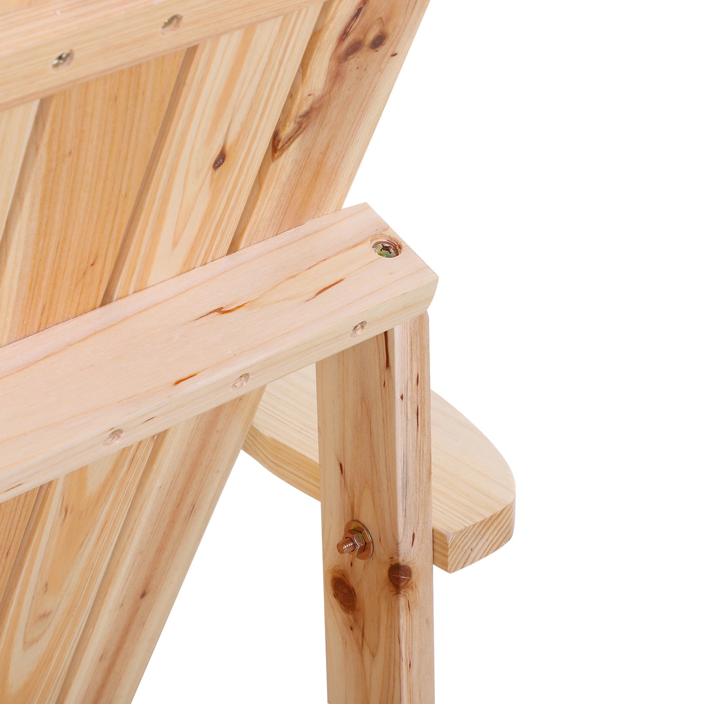 Outsunny Silla Adirondack Jardín De Madera Con Reposabrazos 72x95x93 Cm Natural_4
