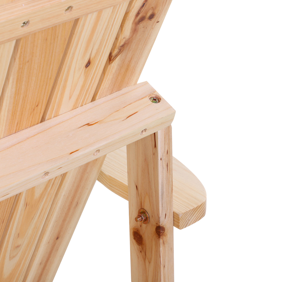 Outsunny Silla Adirondack Jardín De Madera Con Reposabrazos 72x95x93 Cm Natural_4