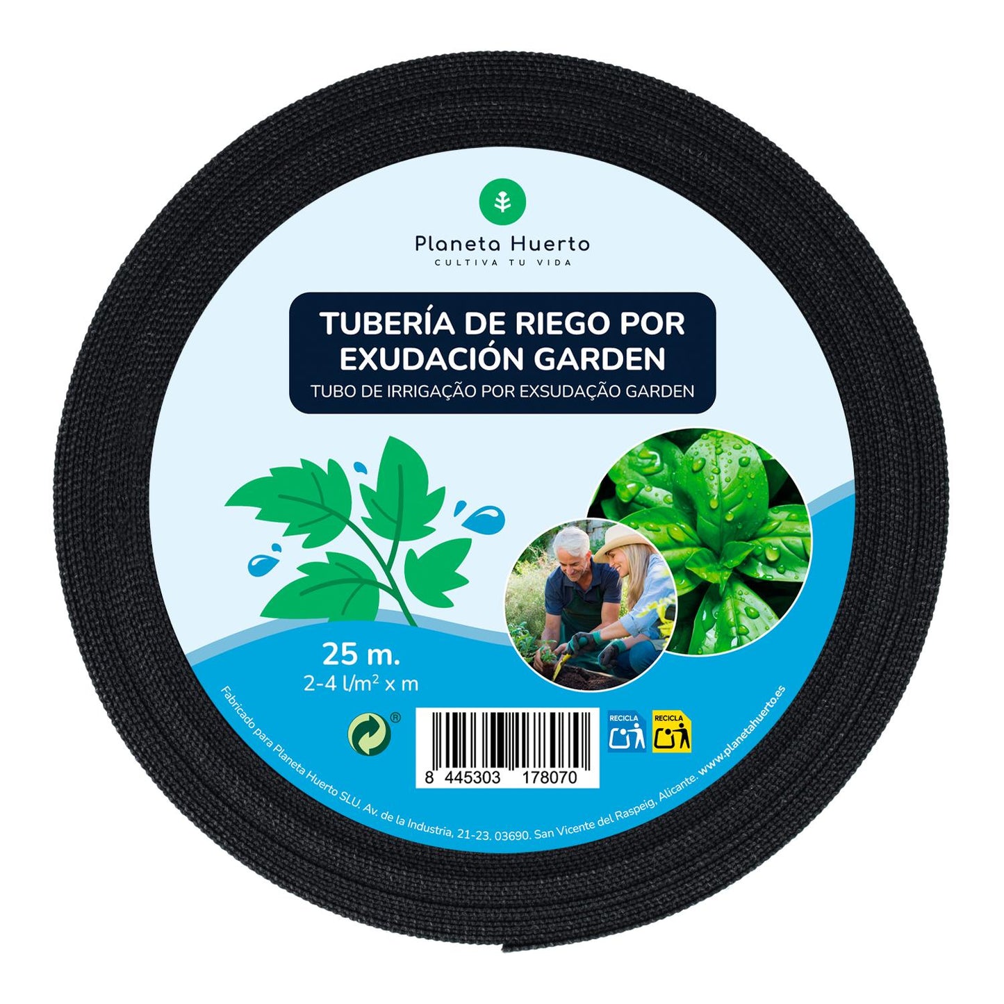 Tubería de Riego por Exudación en Rollo Garden Planeta Huerto 25 m