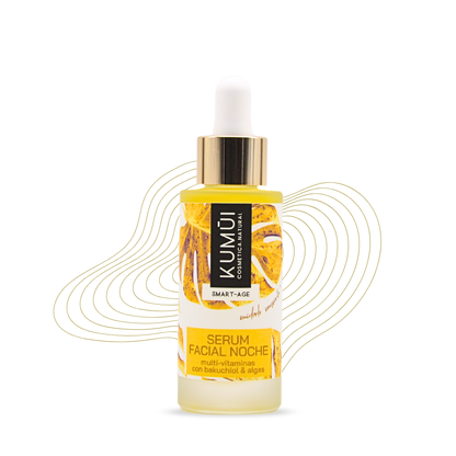 Serum Facial Noche Multi-vitaminas Con Bakuchiol (vitamina A Vegana) &amp; Algas KUMUI 30ml_0