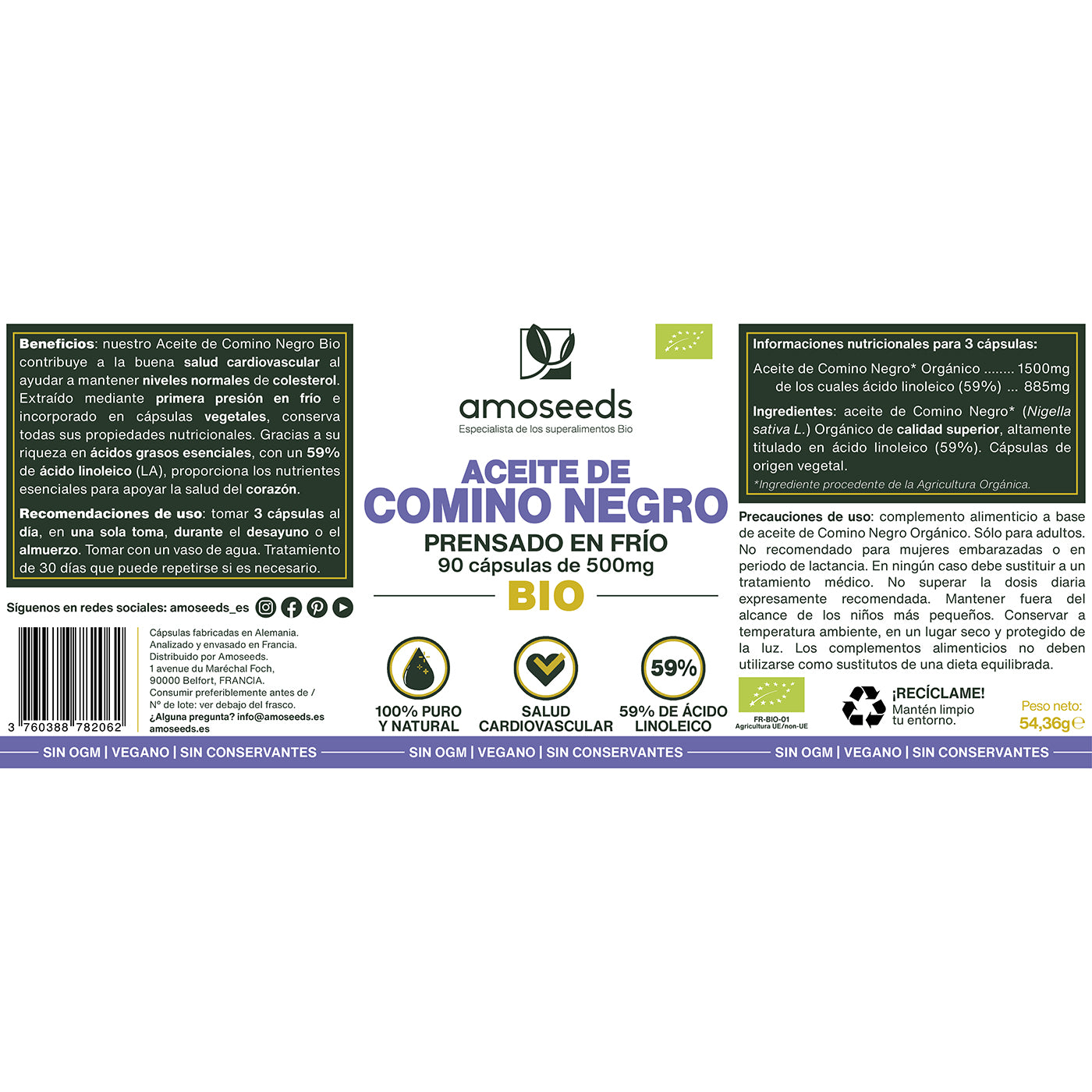 Aceite De Comino Negro Bio | 90 Cápsulas_4