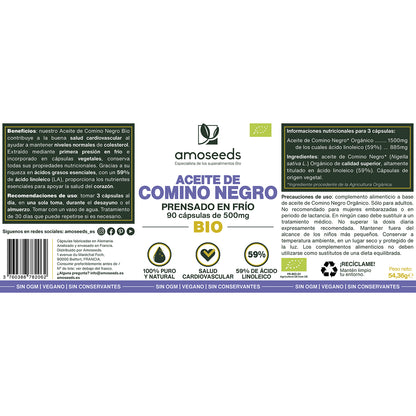 Aceite De Comino Negro Bio | 90 Cápsulas_4