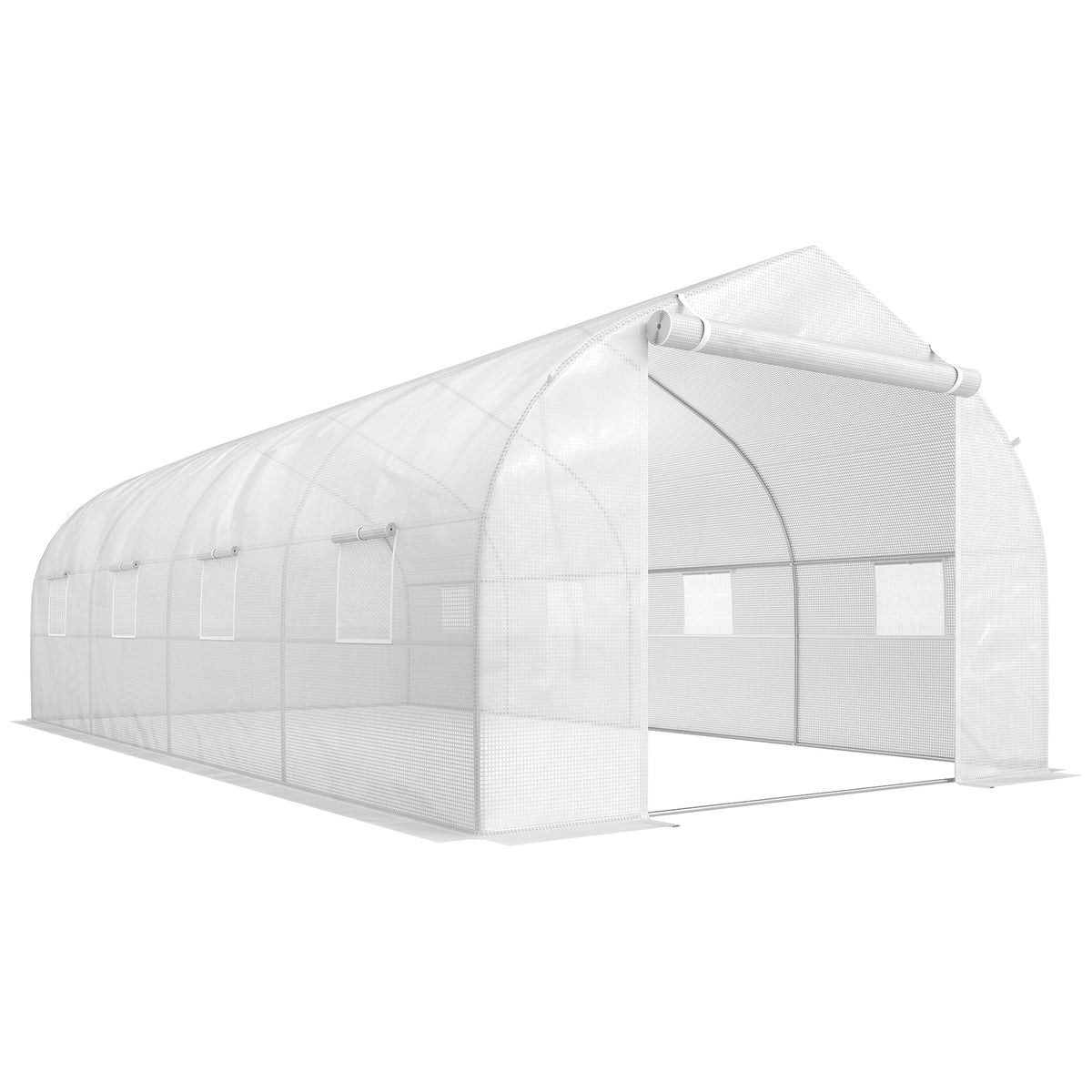 Outsunny Invernadero De Jardín 6x3x2 M Tipo Túnel Para Cultivo Plantas_0