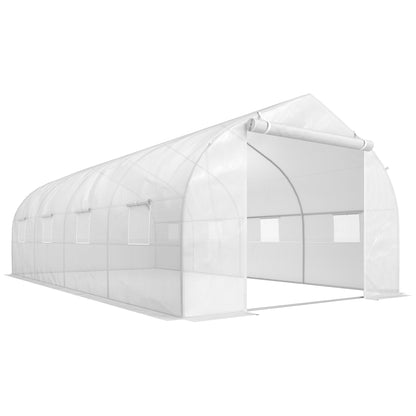 Outsunny Invernadero De Jardín 6x3x2 M Tipo Túnel Para Cultivo Plantas_0