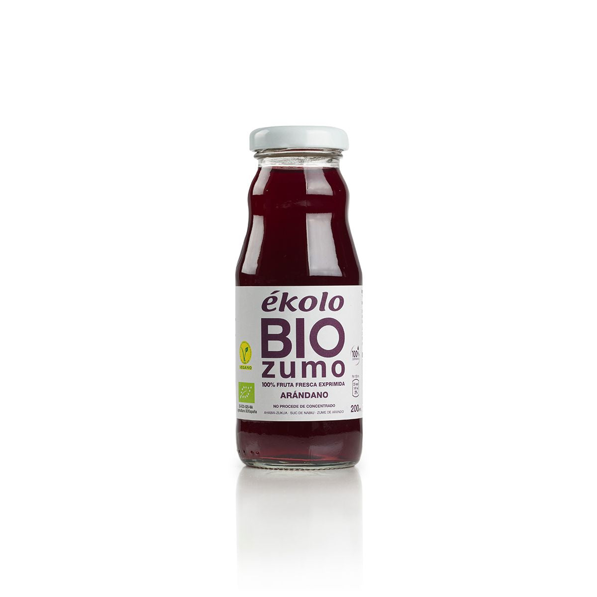 Zumo de Arándano BIO 100% exprimido Ékolo 200ml