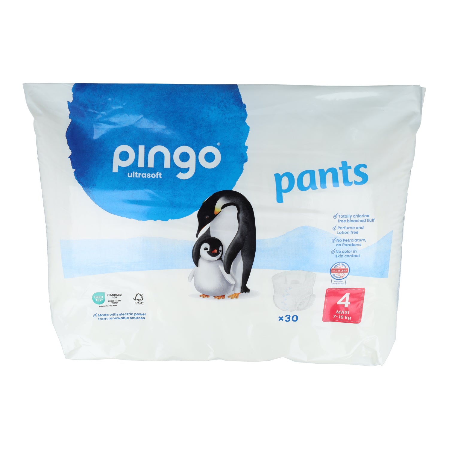 Pañales Pants Talla 4 ( 7 - 18 kg ) Pingo 30 unidades