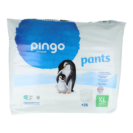 Pants Pañales-Braguitas Ecológicos Talla 6 (+16 Kg) Pingo 26 unidades