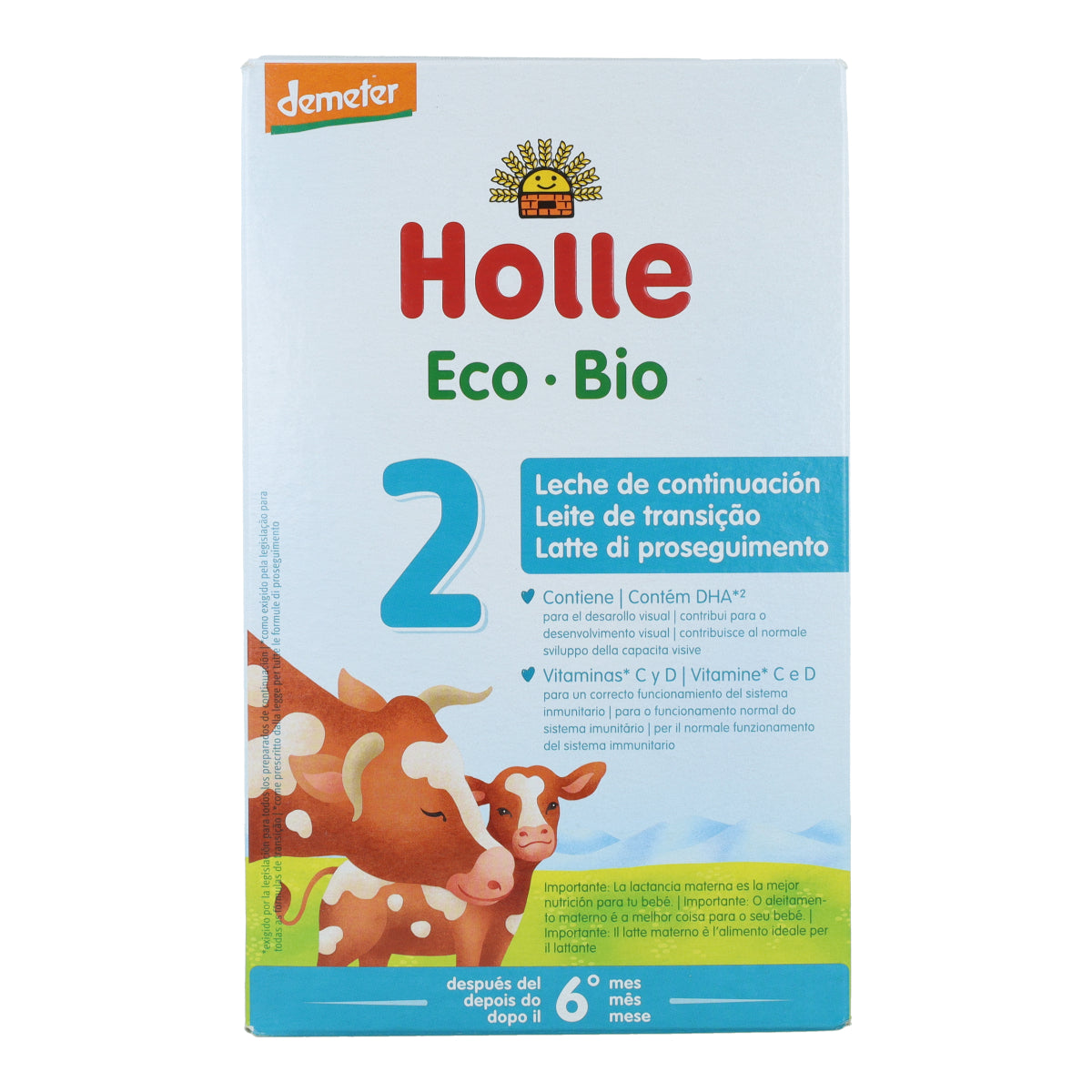 Leche de Continuación nº 2 (+6 meses) Ecológica Holle 600 g