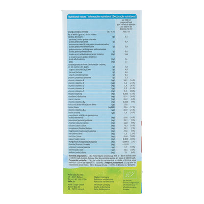 Leche de crecimiento Ecológca 4 bio / eco a partir 12 meses Holle 600 g