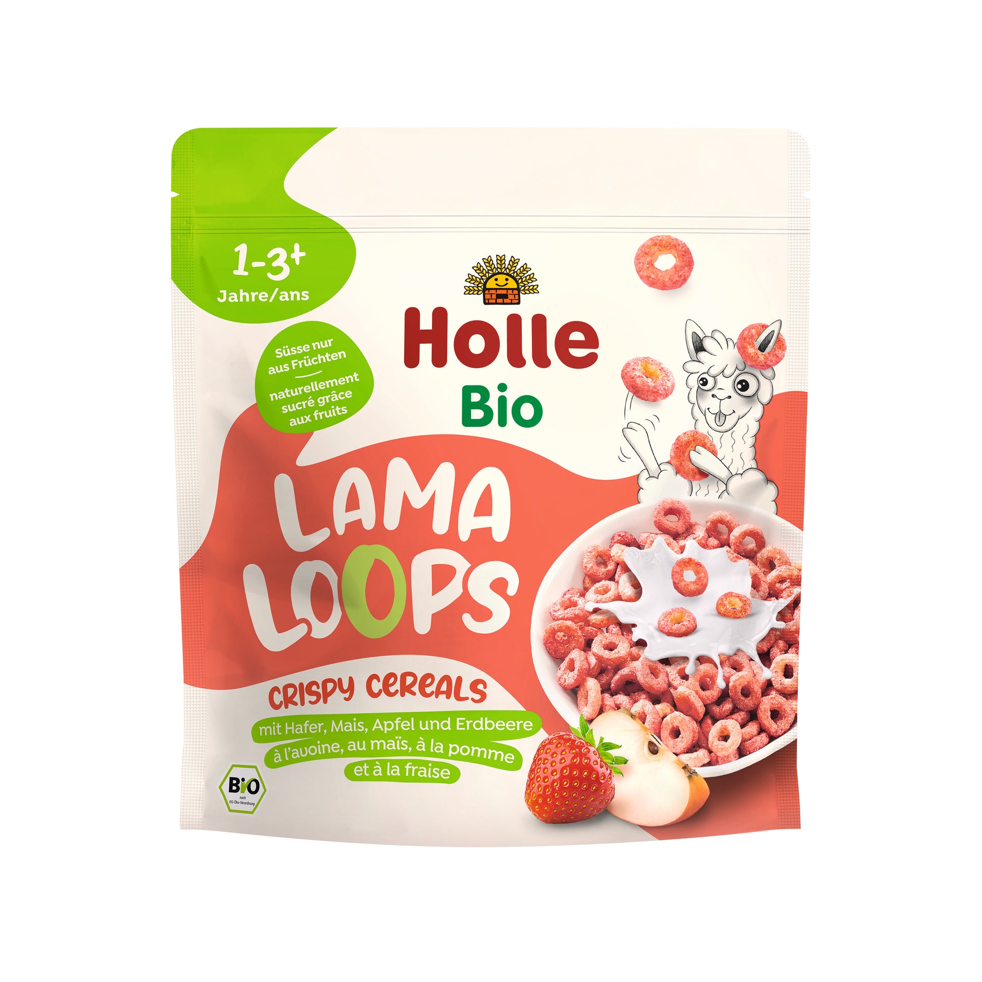 Crispy Cereals Lama Loops bio / eco a partir de 1 año Holle 125gr