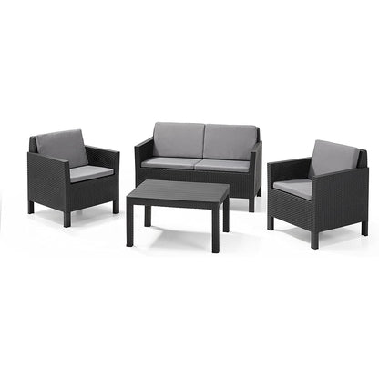 Conjunto muebles de jardín Chicago Lounge Grafito  Keter