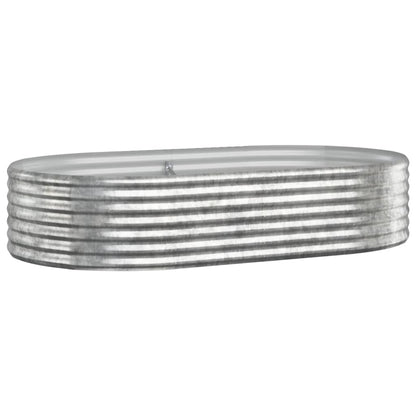 Jardinera Arriate Acero Galvanizado Plata 175x100x36 Cm_0