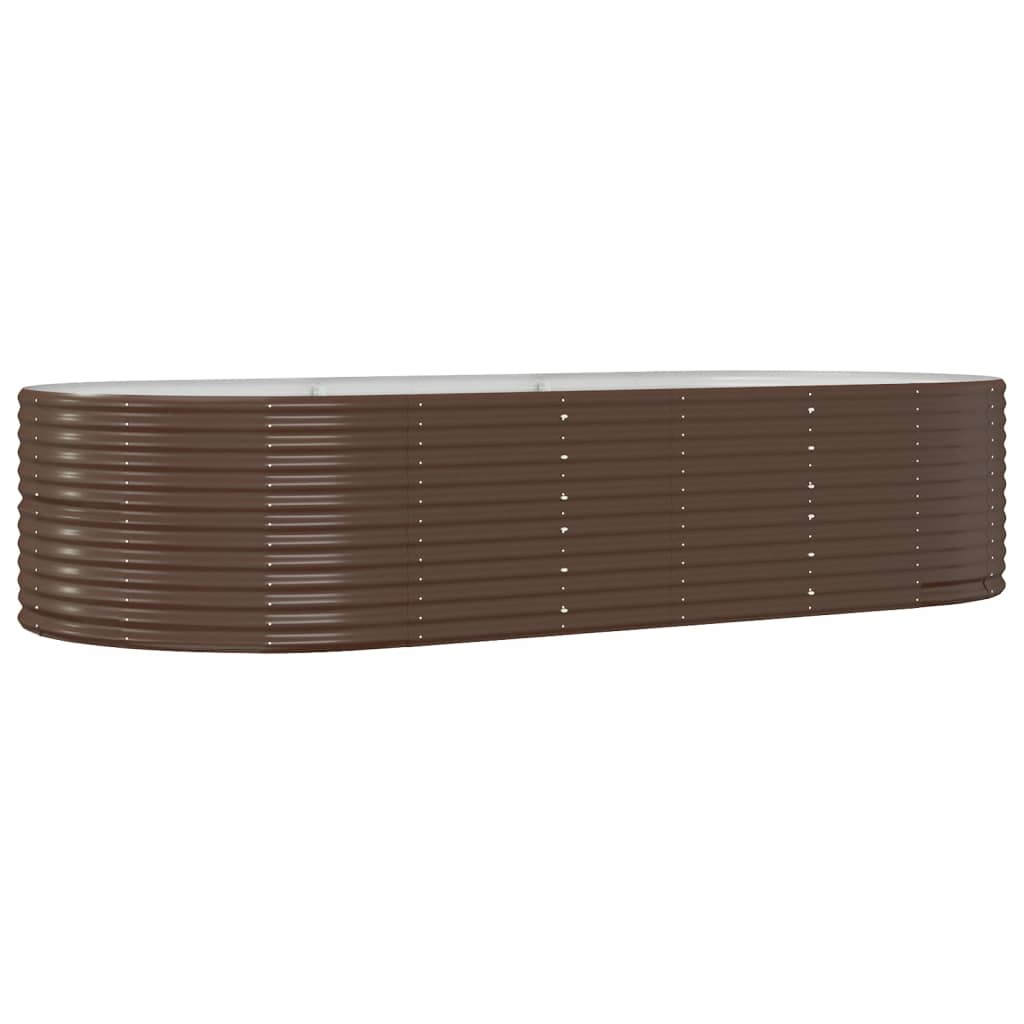 Jardinera Acero Galvanizado Marrón 291x140x68 Cm_0