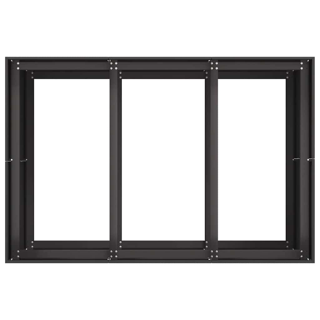 Jardinera Acero Negro 120x80x80 Cm_4
