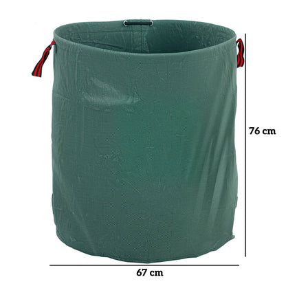 Outsunny Set De 3 Bolsas De Basura De Jardín 272l Con Asas Plegables_2