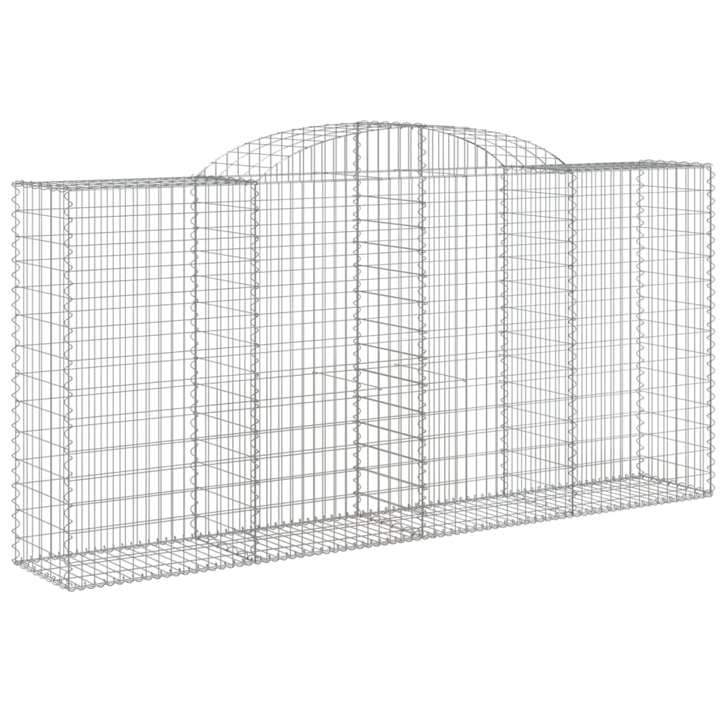 Cestas De Gaviones 9 Uds Forma De Arco Hierro 300x50x140/160 Cm_2