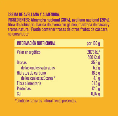 Crema de avellana y almendra nacional The Nut Club 200g_1
