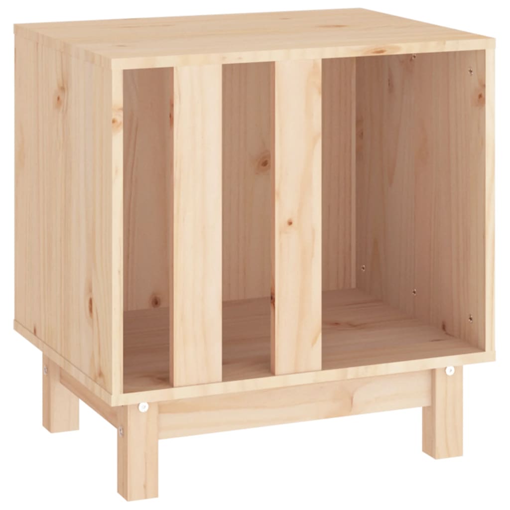 Caseta Para Perros Madera Maciza De Pino 50x40x52 Cm_0