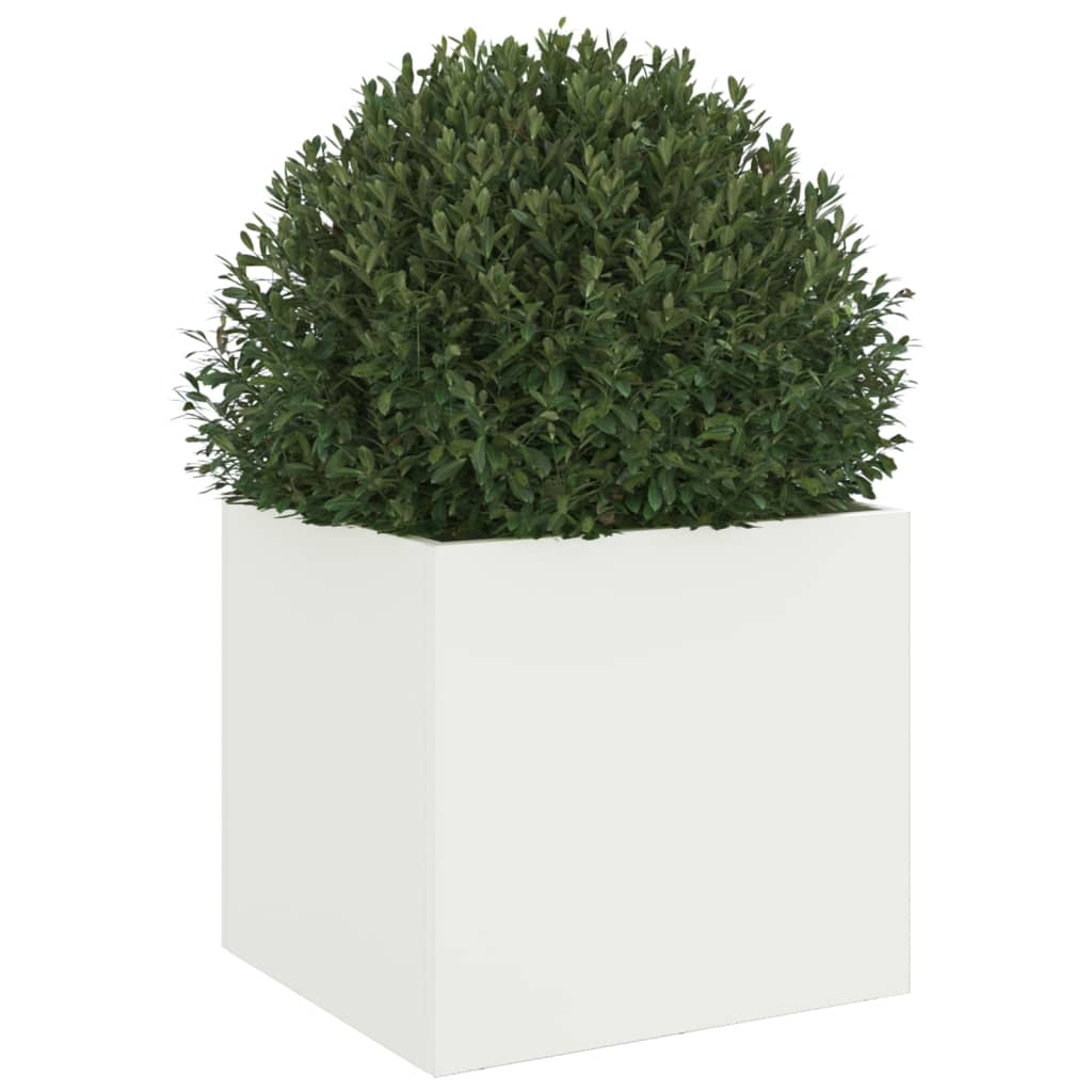 Jardinera Acero Blanco 32x30x29 Cm_3