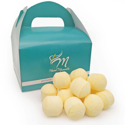 Caja 50 Mini Bombas Efervescentes Para Manicura Y Pedicura - Ablandan Durezas, Uñas Y Cutículas - Aroma Piña Colada_0